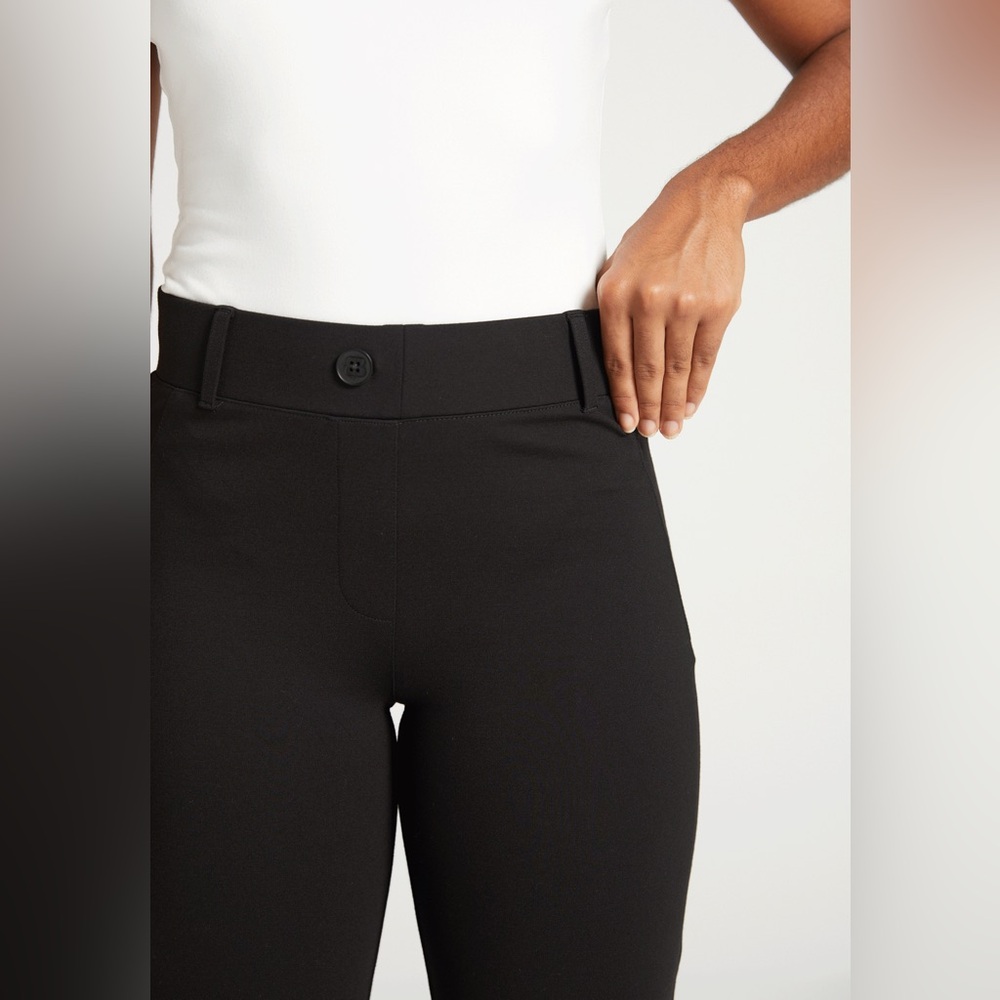 Betabrand Black Classic Dress Pant Yoga Bootcut Stretch Pants Medium Petite - Picture 8 of 10